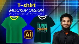 t shirt mockup design in illustrator I কিভাবে টি শার্ট মকআপ বানাবেন in illustrator I Towky