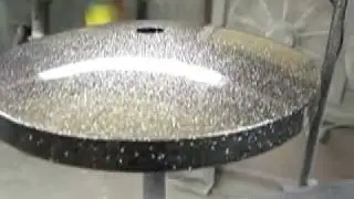 Rebel custom mic stands - Rebel silver metal flake custom paint finish