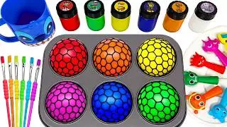 Satisfying Video | DIY Making Crazy Square Lollipop & Rainbow Candy Slime Sprunki Mixing Colors ASMR