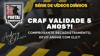VALIDADE CRAF AGORA &Eacute; 5 ANOS?! TENHO QUE ANDAR COM O COMPROVANTE DE RECADASTRAMENTO DA PF?!