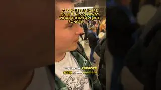 ASKING RANDOM NYC SUBWAY RIDERS WHAT THEIR FAVORITE SONG IS 🎵🗽🚊 #colourbass #nyc #dubstep #subway