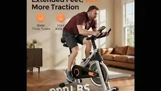 order new 👇 Exercise Bike, Brake Pad Stationary Bike for Home with Exclusive App, Magnetic Indoor