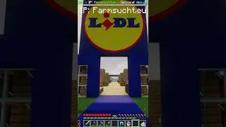 Dieser Spieler hat einen LIDL Er&ouml;ffnet in Minecraft IP: farmsucht.eu  #citybuild #minecraft #deutsch