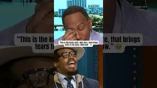 Stephen A. was getting a little emotional 😭