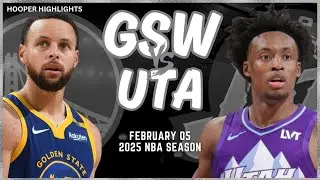 Golden State Warriors vs Utah Jazz Full Game Highlights | Feb 5 | 2025 NBA Season