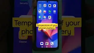 temperature of your phone's battery #ampere #shorts #batterytemperature