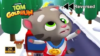 Talking Tom Gold Run - Campion Tom - Reversed Gameplay | Part 21 QHD Full Screen