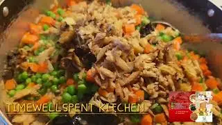HOW TO MAKE SMOKED FISH COCONUT RICE/TWSK cooking/coconut rice recipe.