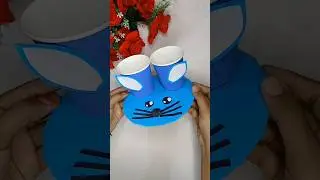 how to make paper cup pen stand । paper cup craft ideas । #shorts #shortsfeed