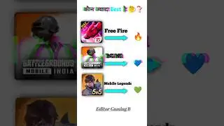Free Fire vs BIGMI vs Moba Legends 😨 #freefire #bgmi #gaming #shorts #trending #shortsfeed