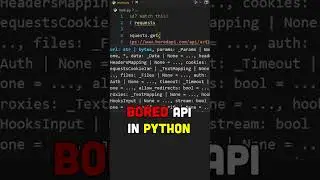 Bored API in Python! 