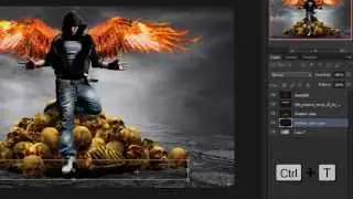 PHOTOSHOP DARK FIRE ANGEL EFFECT