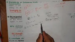 Scales in Engineering Drawing | Representative Fraction | RF | Full size scale | Reducing Scale