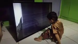 Monitor LG 43UF640T pecah oleh anakku | Dia bingung ada suara ga ada rupa 😂