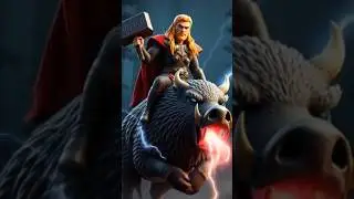Thor Rides a Thunder Boar with a Dragon Head!