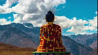 Spiti Circuit | Langza | Buddha with moving Clouds