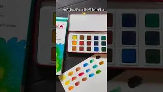 Artist watercolor 18 shades ✨#review #best #painting #artistwatercolour #camel #artscraft #colors