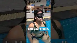 Preparation and Breathe Up Techniques for Static Apnea in a Pool.
