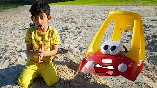 Rescue Mission of Car on Sand Beach with Jason