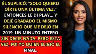Me escribió: “Solo quiero oírte una última vez” — así que dejé el audio abierto y grabé el silencio