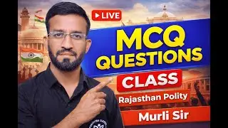 Complete Rajasthan Polity All Exam | Rajasthan Polity  Important MCQ  | By MURLI SIR RES CLASS 02