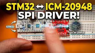 Bare-Metal STM32 SPI Driver for ICM-20948 Sensor