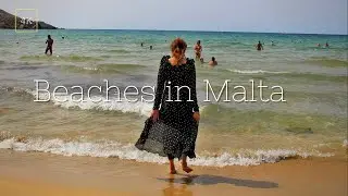 【4K】We went to Two Best Sandy Beaches of MALTA in a day | Golden Bay |  Mellieha Bay | Travel Vlog