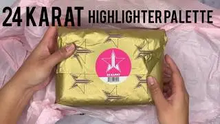JEFFREE STAR COSMETICS | UNBOXING & REVIEW OF 24 KARAT HIGHLIGHTER PALETTE