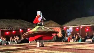 Tanoura dance in Desert Camp, Dubai