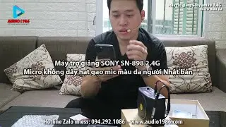 Máy trợ giảng SONY SN-898 2.4G Micro không dây hạt gạo mic màu da người Nhật bản