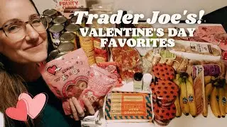 TRADER JOE'S GROCERY HAUL | Valentine’s Day favorites! 37 weeks pregnant countdown