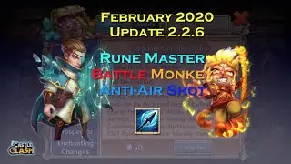 New Update Feb 2020 - Rune Master - Battle Monkey - Main ACC F2P - Castle Clash
