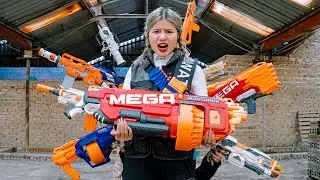 Nerf War Movies : Action S.W.A.T Power Girl Special Attack Evil Enemies Rescue Comrades