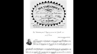Christian Heinrich Rinck (1770-1846): Six Variations pour l'Orgue sur un air de Corelli Op.56.