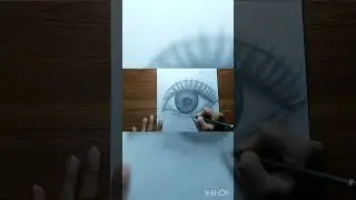 Open Eye drawing#shorts /Drawing art by hand#youtubeshorts