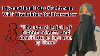Celebrating Differences | International Disability day | Breaking Barrier 🙌✨