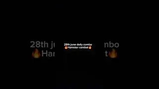 daily combo🔥 free 5000000 coins🔥27th june  #hamsterkombat #dailycombo