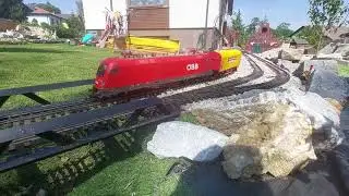 Spur g Gartenbahn LGB /Piko der Zug hat seine Fahrplan wider aufgenommen