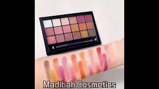 China Madihah Private Label Wholesale Matte Eyeshadow Palette Makeup Shimmer Eyeshadow Factory