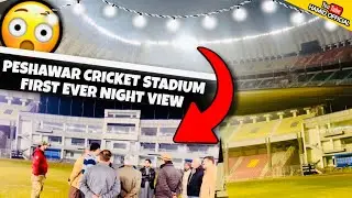 BIG BREAKING LIGHTS ON💥💥💥 Night Demo test New lights Peshawar cricket stadium🏟️First ever night view
