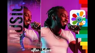 New editing idea with Blend at Photo Studio app | Transparent Text Effect | TUTORIAL