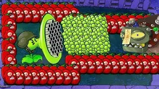 PVZ HACK PLANTS VS ZOMBIES || 99 GATLING PEA CHERRY BOOM vs 9999 GIGA-GARGANTUAR ZOMBIE DR.ZOMBOSS