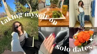solo date vlog 💌 | romanticizing life, nails, journaling, movies & more