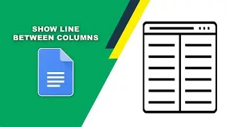 How to add line between columns in google docs