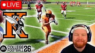 🔴LIVE - 1ST YEAR IN THE BIG10 | KALAMAZOO COLLEGE CUSTOM DYNASTY | College Football 26
