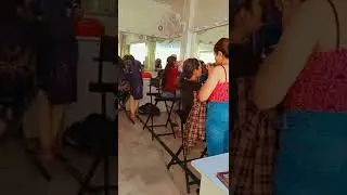 Student Practicing Makeup on Live Models...!!  Professional Makeup  Course