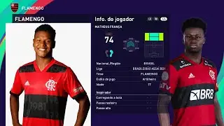 Editar Face Habilidades Matheus Fran&ccedil;a Flamengo Pes 2021 Usando Copiar Base