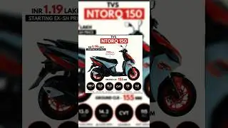 New TVS NTORQ 150 #tvs #ntorq #sportsbike #maxiscooter #shorts