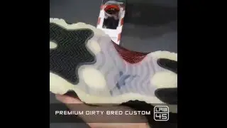 Jordan 11 - 72-10 - Retro 20015 - Premium Dirty Bred Custom