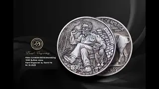 #Original#Hobonickel #25-052/Oldman&Dog/1936 buffalo nickel/#Davidhe